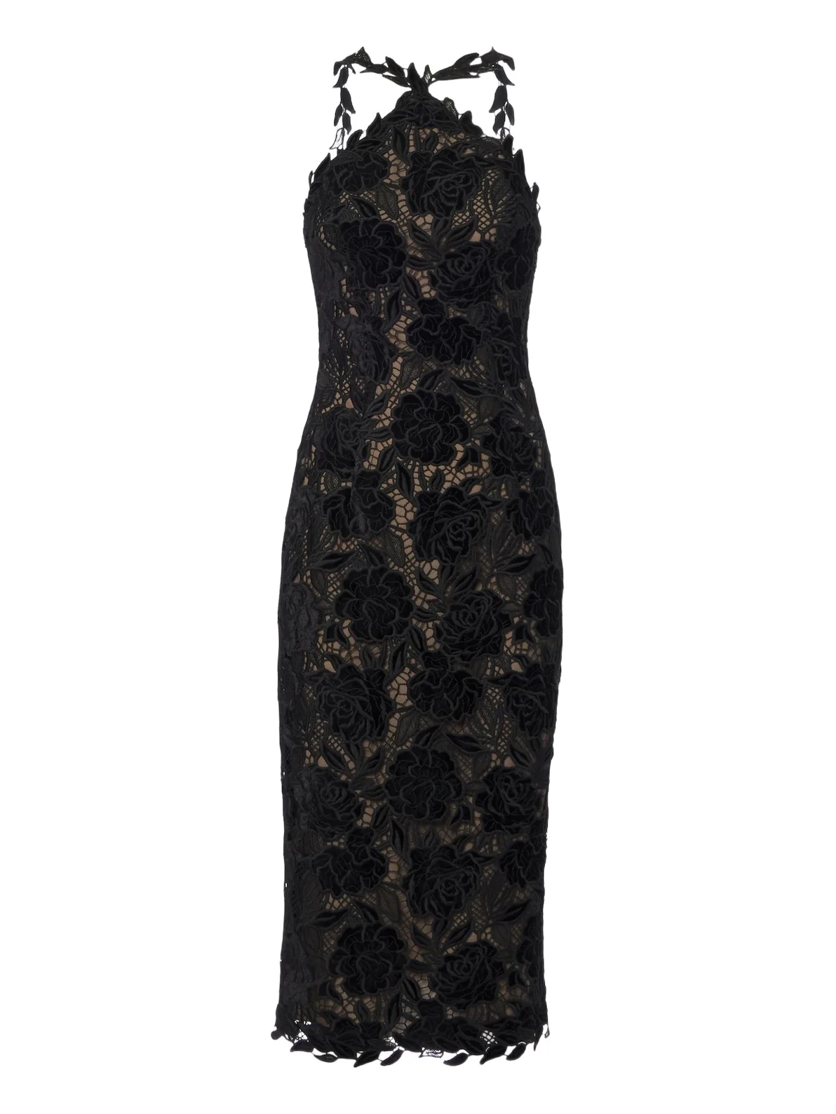 Guipure lace halterneck cocktail dress Guipure lace halterneck cocktail dress