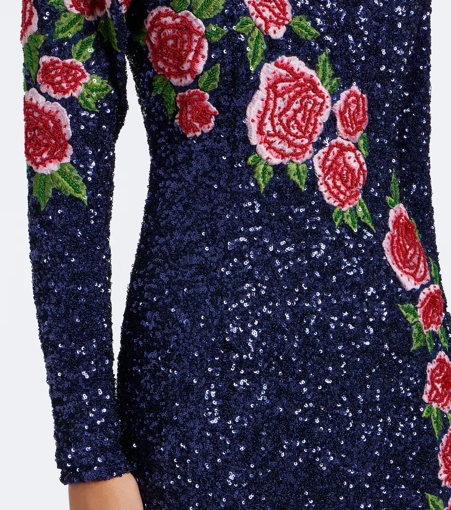 LA FUORI Là Fuori Rose Nocturne embellished gown | Thumbnail 3
