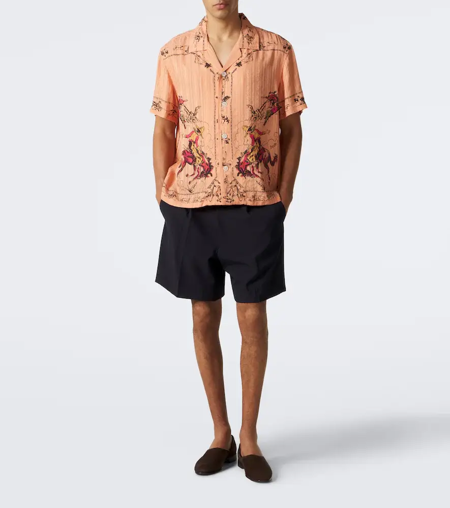 BODE Bronco printed silk baseball shirt | Thumbnail 3 BODE Bronco printed silk baseball shirt | Thumbnail 3