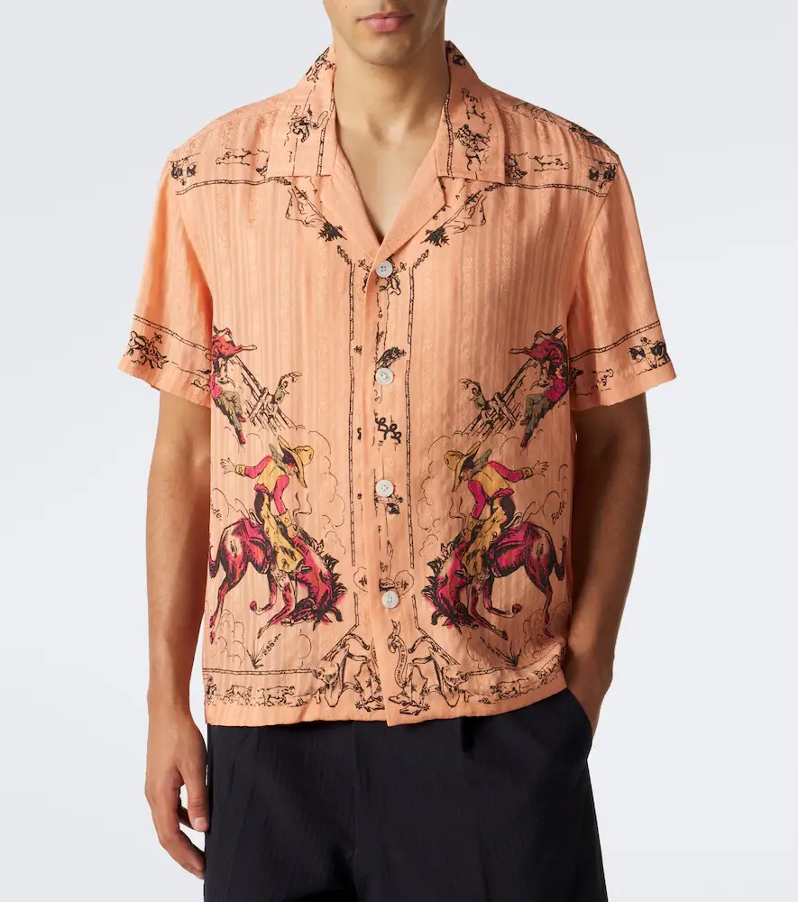 BODE Bronco printed silk baseball shirt | Thumbnail 5 BODE Bronco printed silk baseball shirt | Thumbnail 5