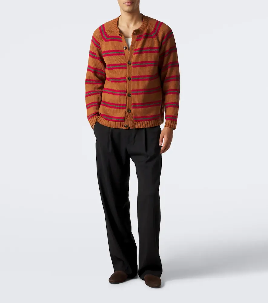 BODE Holly striped cotton and wool cardigan | Thumbnail 2