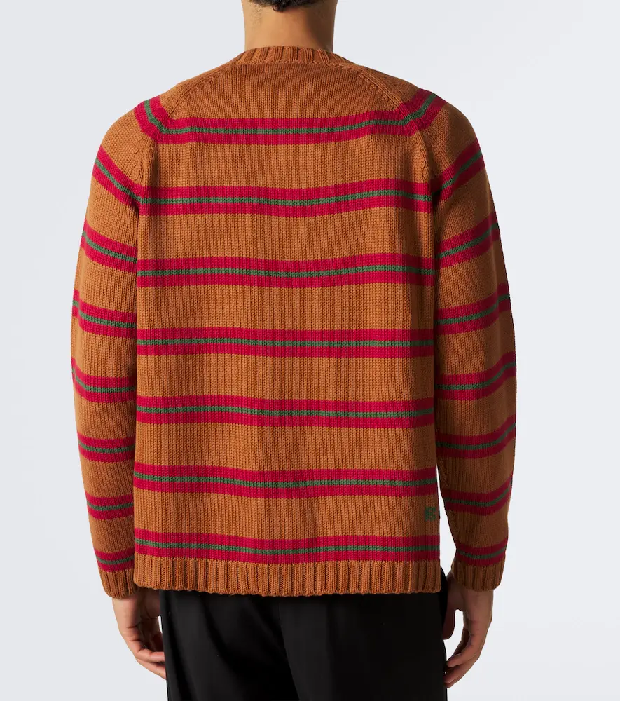 BODE Holly striped cotton and wool cardigan | Thumbnail 5