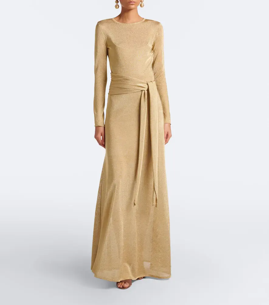 Oscar de la Renta Semi-sheer knitted gown | Thumbnail 3