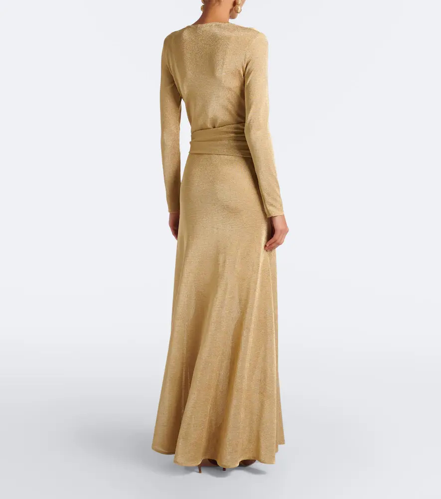 Oscar de la Renta Semi-sheer knitted gown | Thumbnail 5