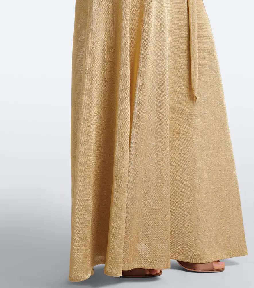 Oscar de la Renta Semi-sheer knitted gown | Thumbnail 6