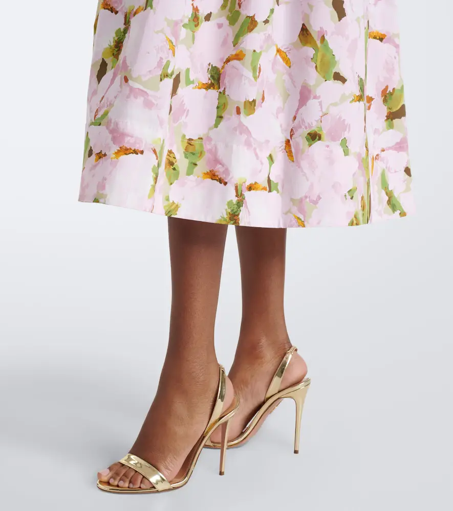Oscar de la Renta Floral cotton-blend cocktail dress | Thumbnail 6