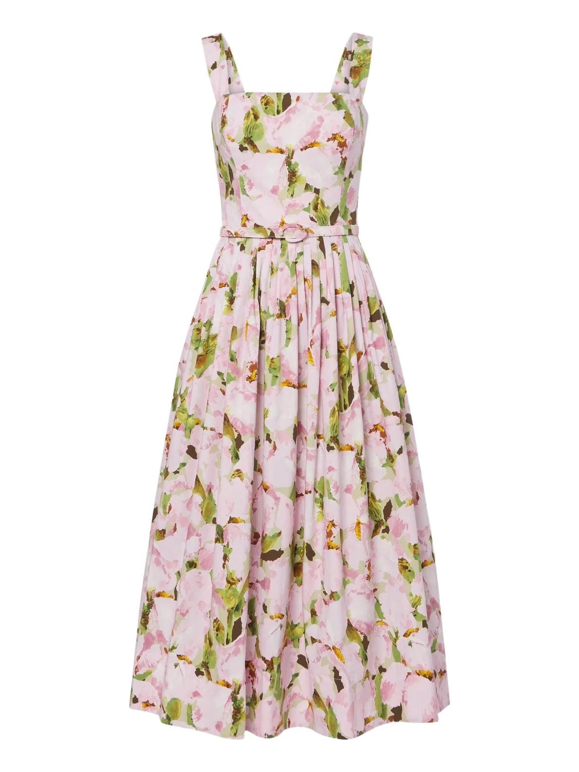 Floral cotton-blend cocktail dress Floral cotton-blend cocktail dress