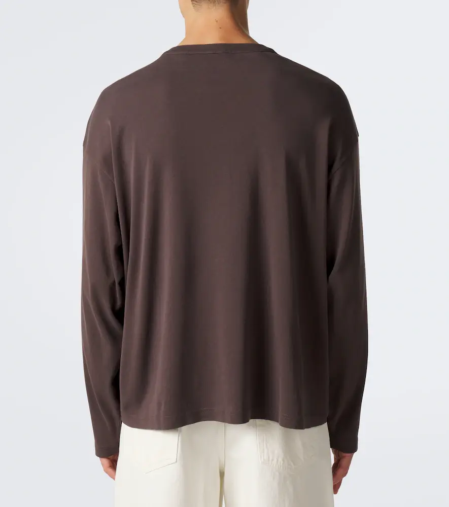 Frame Cotton jersey Henley shirt | Thumbnail 4 Frame Cotton jersey Henley shirt | Thumbnail 4