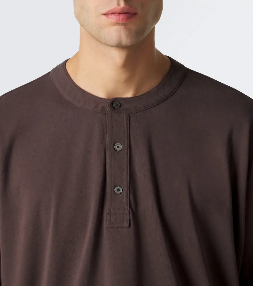 Frame Cotton jersey Henley shirt | Thumbnail 5 Frame Cotton jersey Henley shirt | Thumbnail 5
