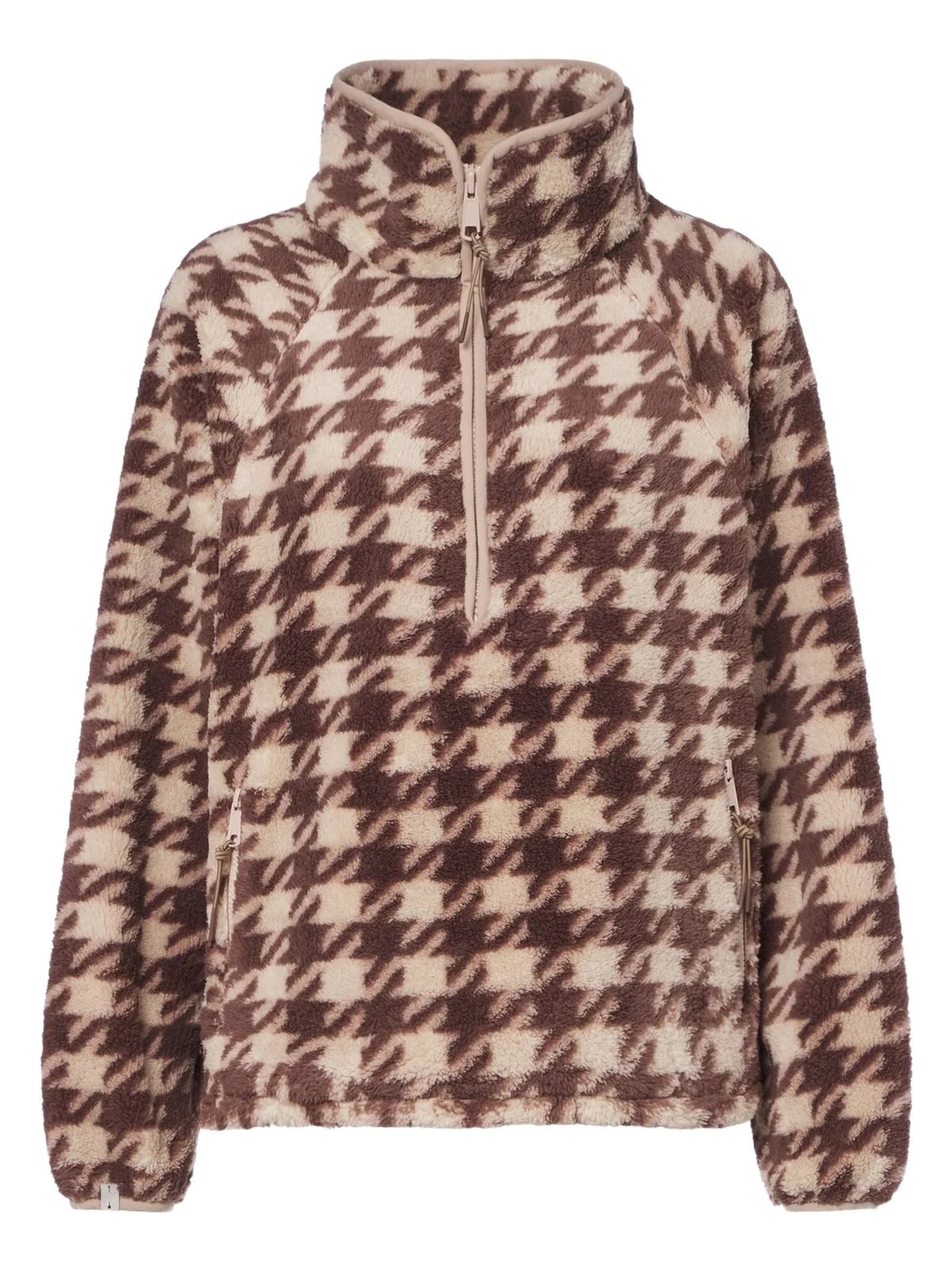 The Upside Palacio Harlow houndstooth fleece sweater
