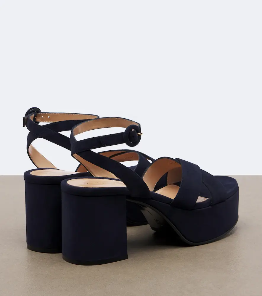 Gianvito Rossi Sabrina suede platform sandals | Thumbnail 3 Gianvito Rossi Sabrina suede platform sandals | Thumbnail 3
