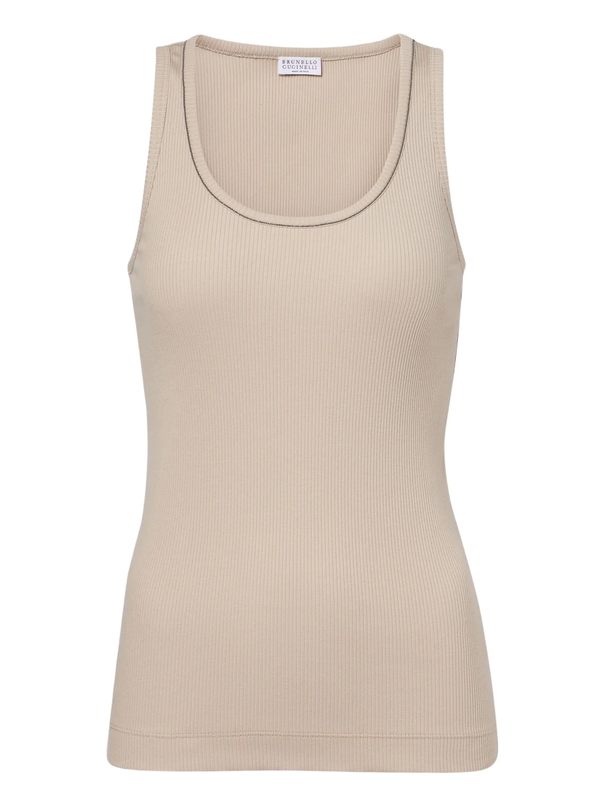 Monilli ribbed-knit cotton-blend tank top Monilli ribbed-knit cotton-blend tank top