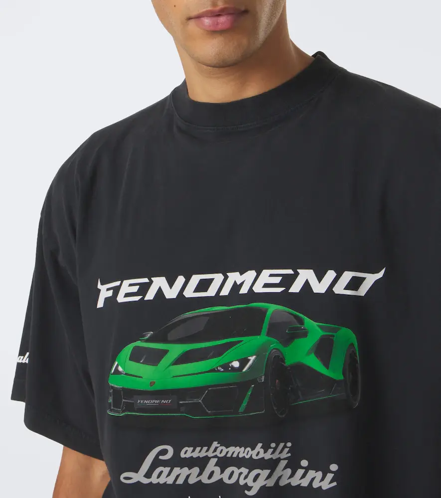 Balenciaga x Lamborghini printed cotton jersey T-shirt | Thumbnail 2