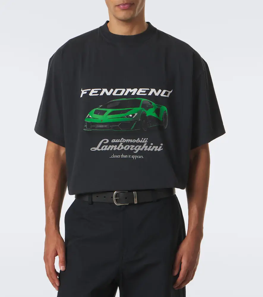 Balenciaga x Lamborghini printed cotton jersey T-shirt | Thumbnail 4