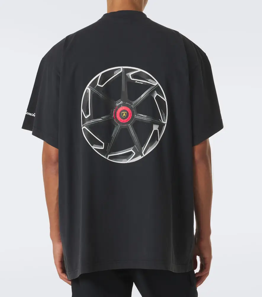 Balenciaga x Lamborghini printed cotton jersey T-shirt | Thumbnail 5