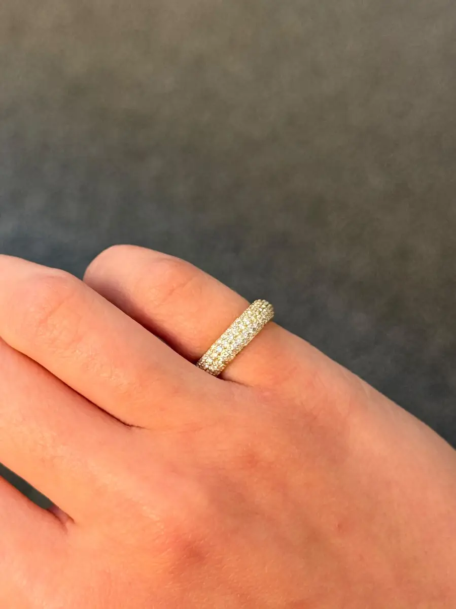 Wish Fine Jewelry 1.15ct Diamond 18K Gold Pave Signet Ring | Thumbnail 4 Wish Fine Jewelry 1.15ct Diamond 18K Gold Pave Signet Ring | Thumbnail 4