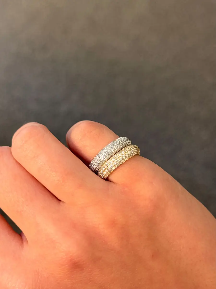 Wish Fine Jewelry 1.15ct Diamond 18K Gold Pave Signet Ring | Thumbnail 5 Wish Fine Jewelry 1.15ct Diamond 18K Gold Pave Signet Ring | Thumbnail 5