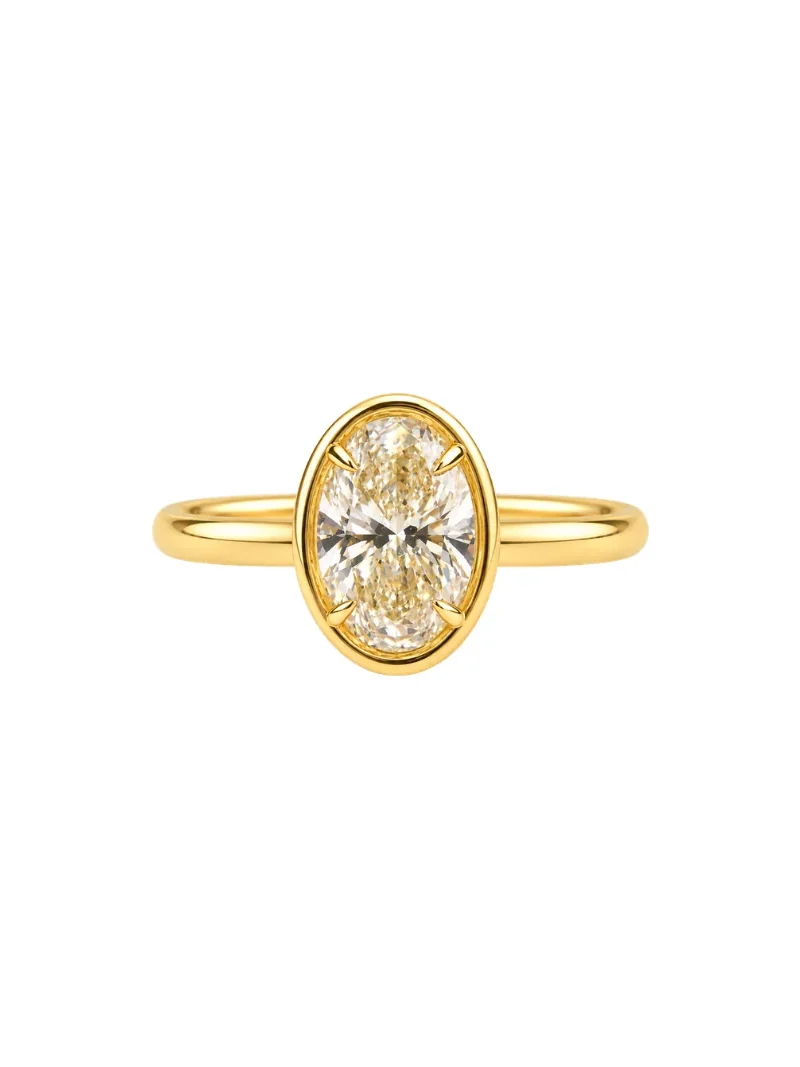 Wish Fine Jewelry GIA 1.70ct Diamond 18K Gold Solitaire Ring