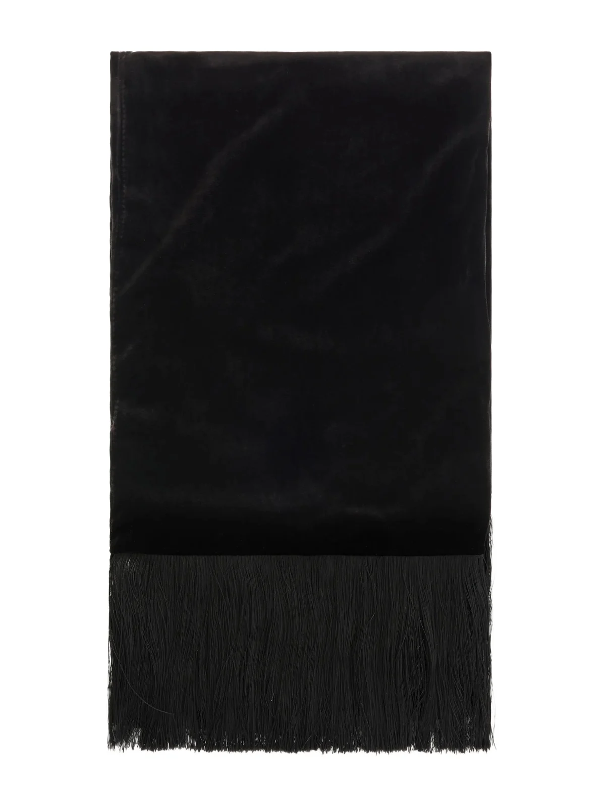 Le Sundial Ritual Bloom Opera Fringed-trimmed Velvet Scarf