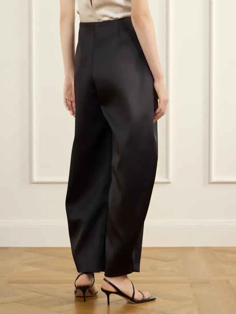 RÓHE Posey Satin Barrel-leg Pants | Thumbnail 4