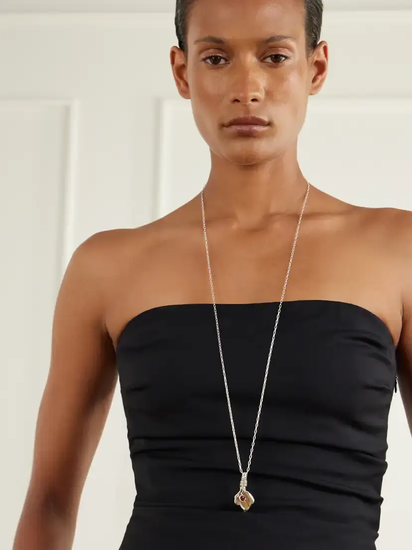 Le Sundial Veil Drop Sterling Silver Pendant Necklace | Thumbnail 2 Le Sundial Veil Drop Sterling Silver Pendant Necklace | Thumbnail 2