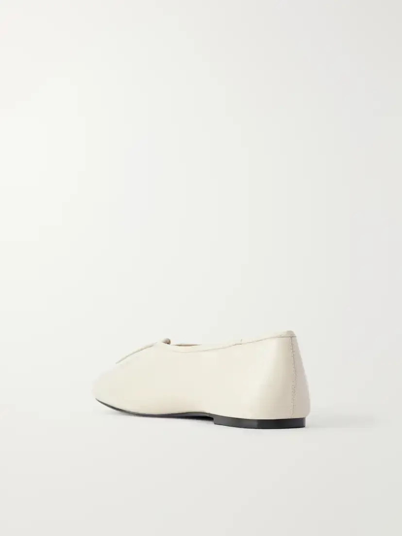 A Emery Mabel Tie-detailed Leather Ballet Flats | Thumbnail 3 A Emery Mabel Tie-detailed Leather Ballet Flats | Thumbnail 3