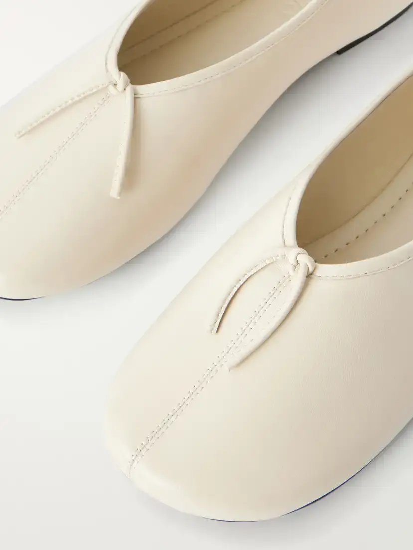A Emery Mabel Tie-detailed Leather Ballet Flats | Thumbnail 5 A Emery Mabel Tie-detailed Leather Ballet Flats | Thumbnail 5