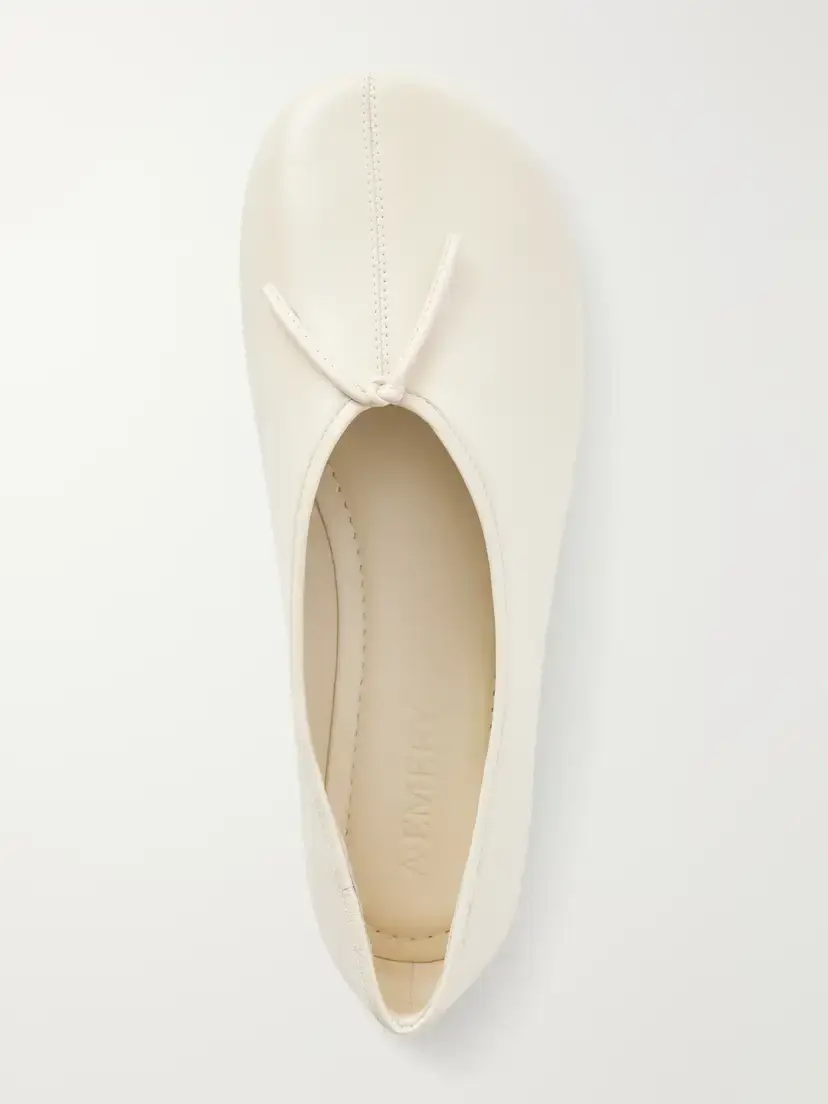 A Emery Mabel Tie-detailed Leather Ballet Flats | Thumbnail 6 A Emery Mabel Tie-detailed Leather Ballet Flats | Thumbnail 6
