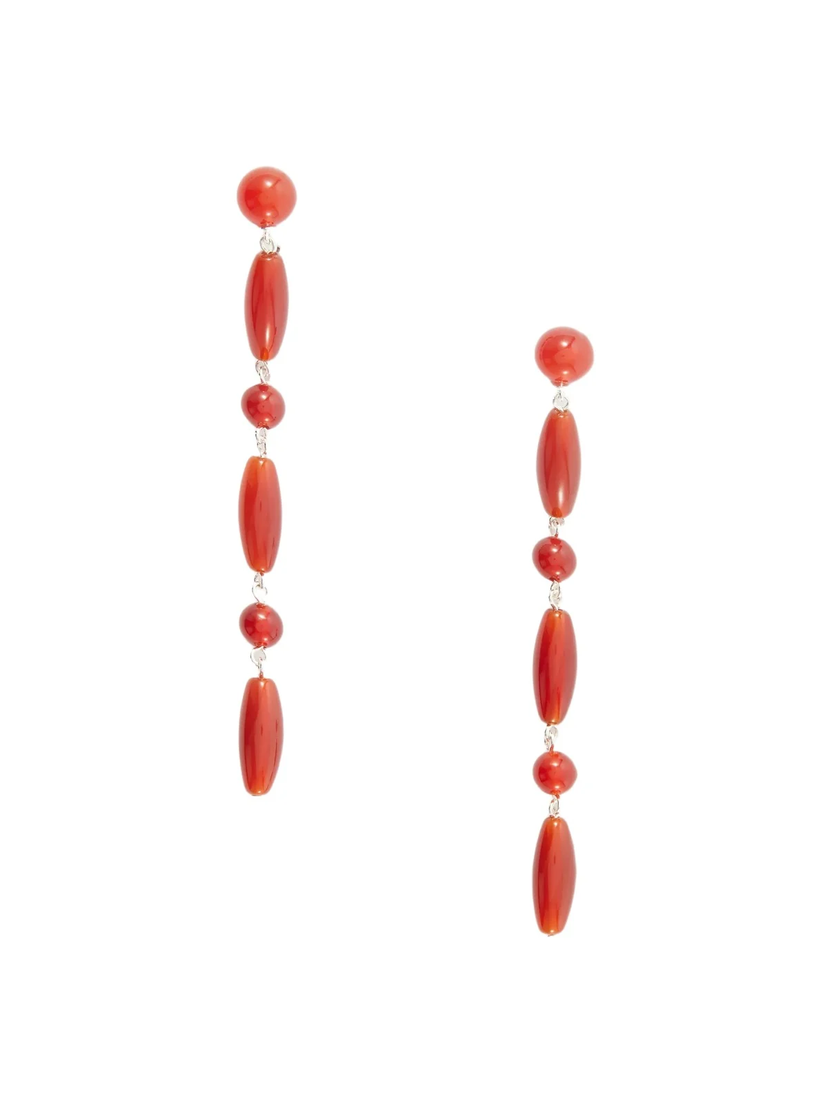 LIÉ STUDIO Lottie Sterling Silver Red Carnelian Earrings