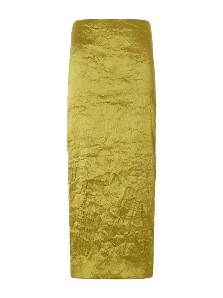Tove Alma Crinkled Satin Midi Skirt