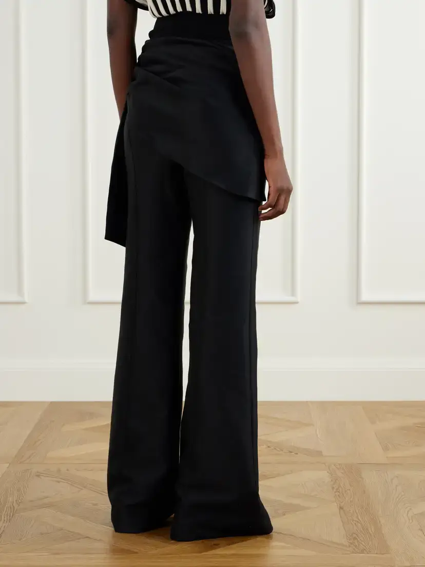 Zimmermann Tie-detailed Wool And Silk-blend Flared Pants | Thumbnail 4 Zimmermann Tie-detailed Wool And Silk-blend Flared Pants | Thumbnail 4
