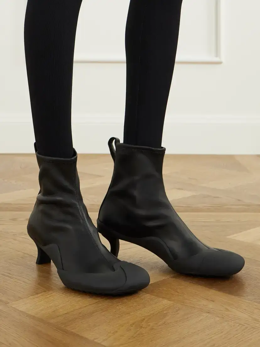 Loewe Dive 45 Rubber-trimmed Leather Ankle Boots | Thumbnail 2