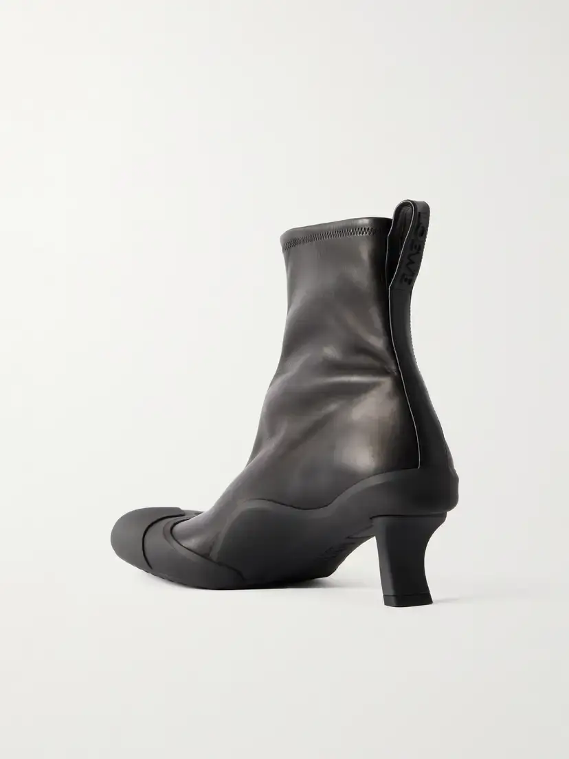 Loewe Dive 45 Rubber-trimmed Leather Ankle Boots | Thumbnail 3
