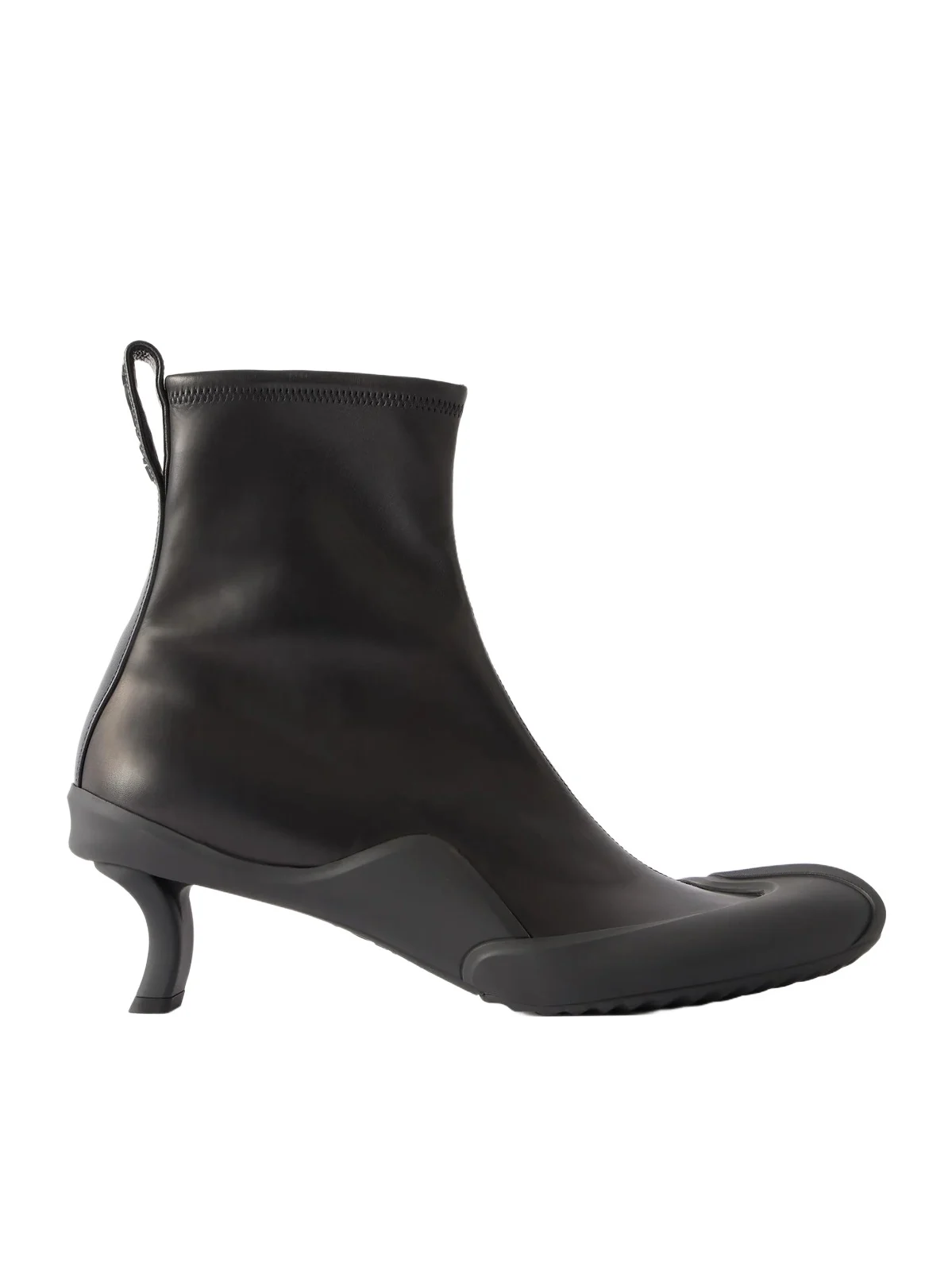 Loewe Dive 45 Rubber-trimmed Leather Ankle Boots