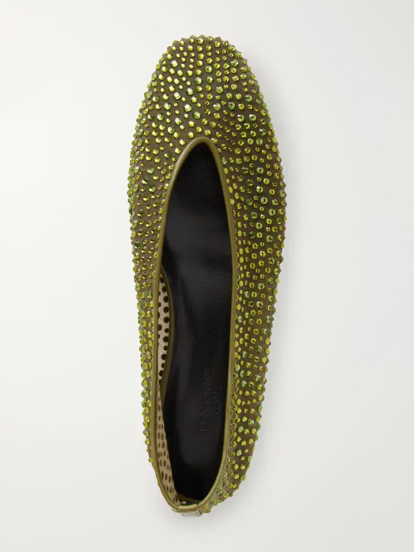 Le Monde Béryl Luna Crystal-embellished Mesh Ballet Flats | Thumbnail 6 Le Monde Béryl Luna Crystal-embellished Mesh Ballet Flats | Thumbnail 6