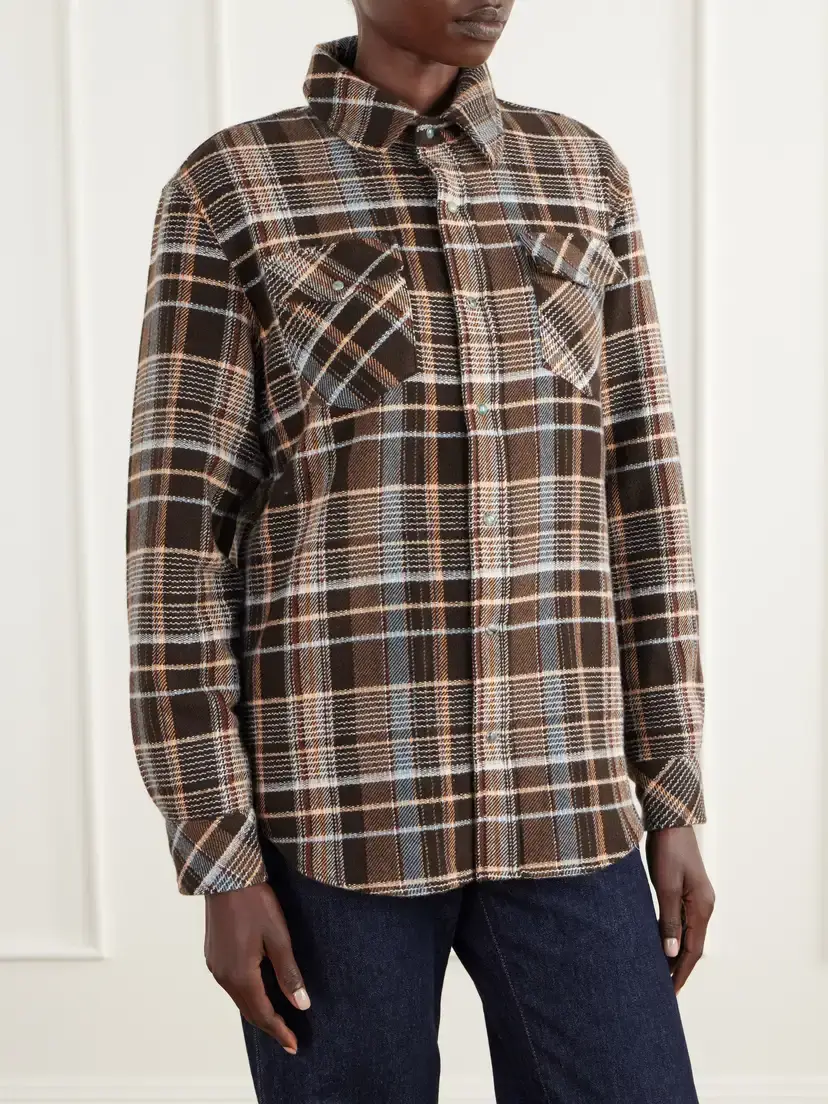 God’s True Cashmere Wilderness Checked Cashmere Shirt | Thumbnail 3 God’s True Cashmere Wilderness Checked Cashmere Shirt | Thumbnail 3