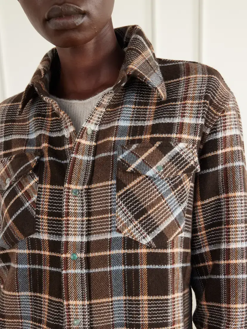 God’s True Cashmere Wilderness Checked Cashmere Shirt | Thumbnail 5 God’s True Cashmere Wilderness Checked Cashmere Shirt | Thumbnail 5