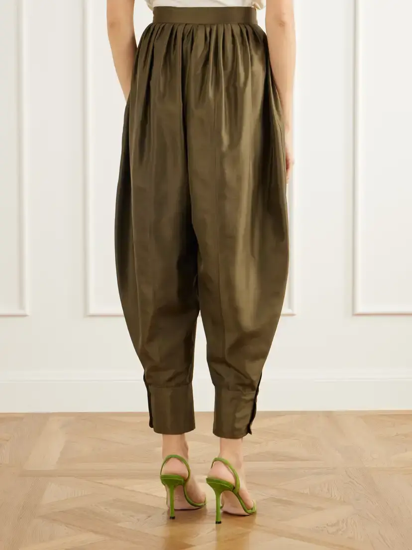 La DoubleJ Harem Pleated Silk-shantung Tapered Pants | Thumbnail 4 La DoubleJ Harem Pleated Silk-shantung Tapered Pants | Thumbnail 4