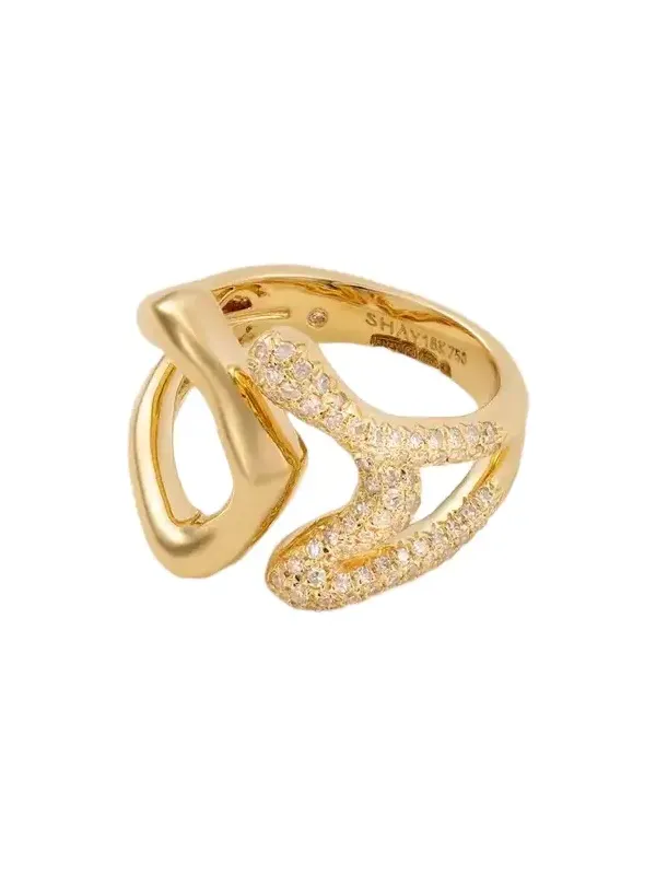 SHAY Zar 18-karat Gold Diamond Pinky Ring