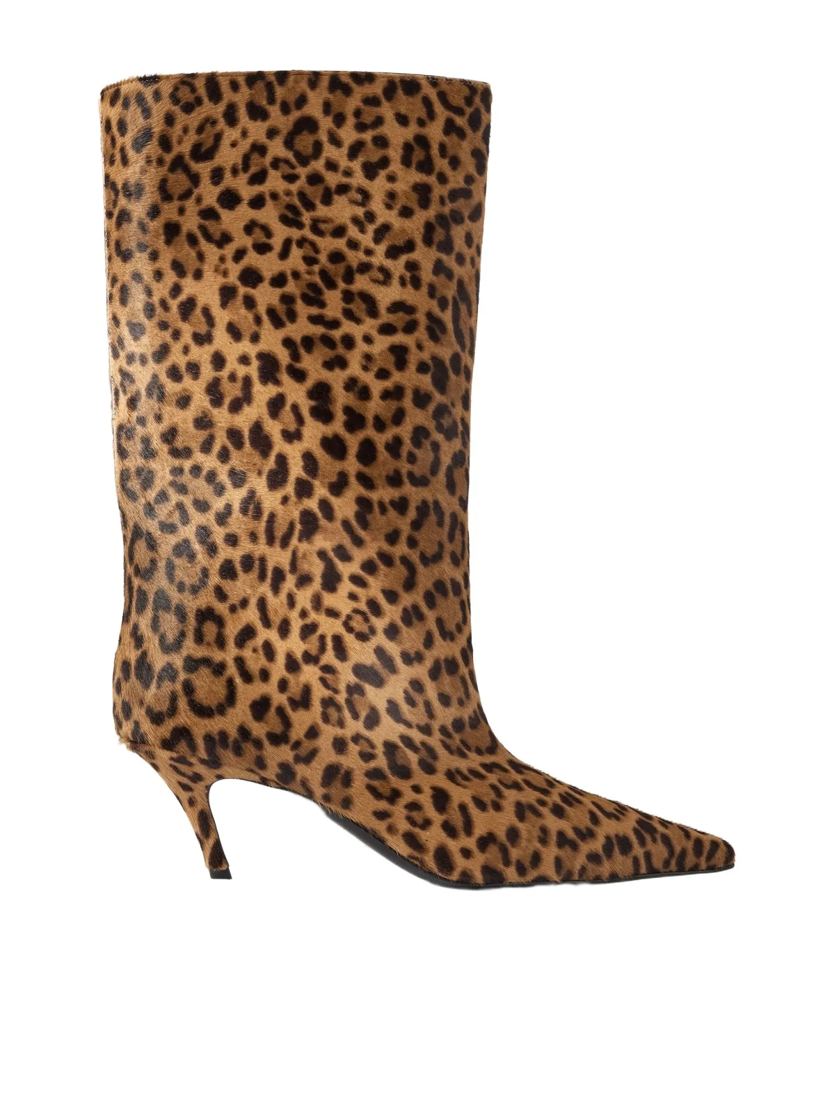 Fiona 60 Leopard-print Calf Hair Knee Boots