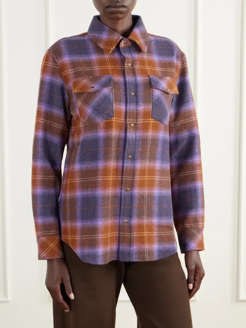 God’s True Cashmere Vulcan Checked Cashmere Shirt | Thumbnail 3 God’s True Cashmere Vulcan Checked Cashmere Shirt | Thumbnail 3