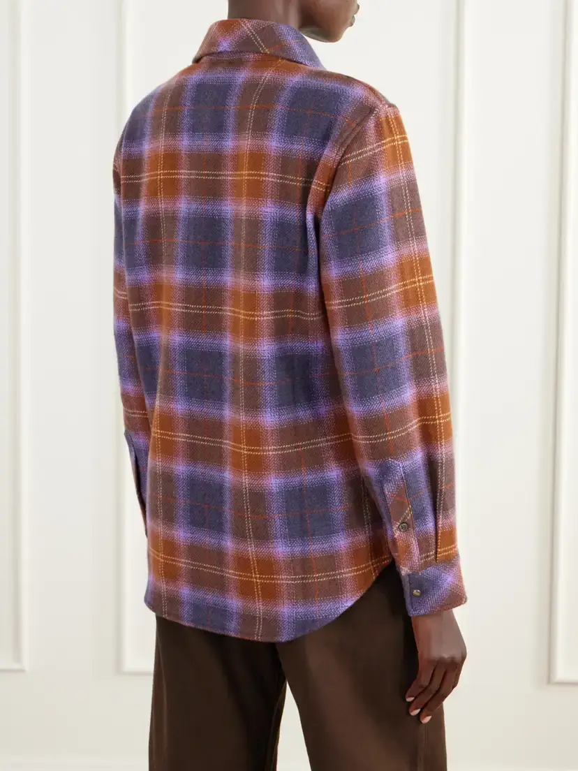 God’s True Cashmere Vulcan Checked Cashmere Shirt | Thumbnail 4 God’s True Cashmere Vulcan Checked Cashmere Shirt | Thumbnail 4