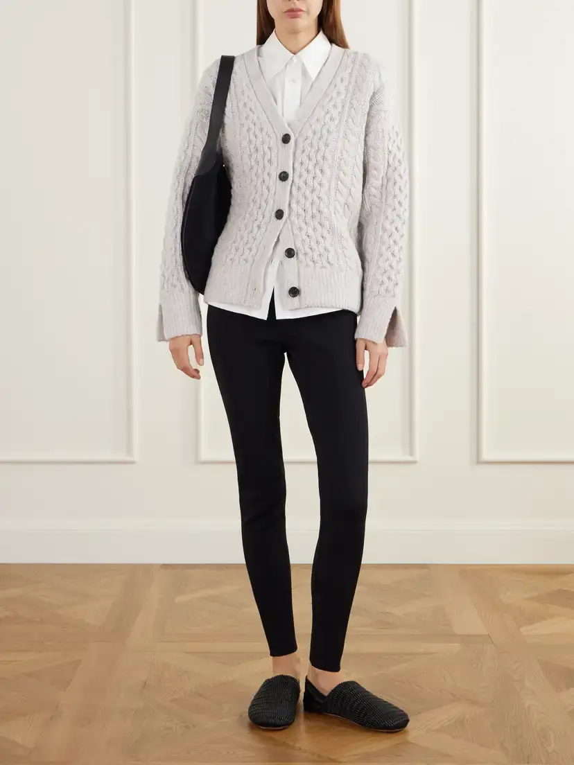 Maria McManus Cable-knit Wool And Cashmere-blend Cardigan - Neutrals | Thumbnail 2