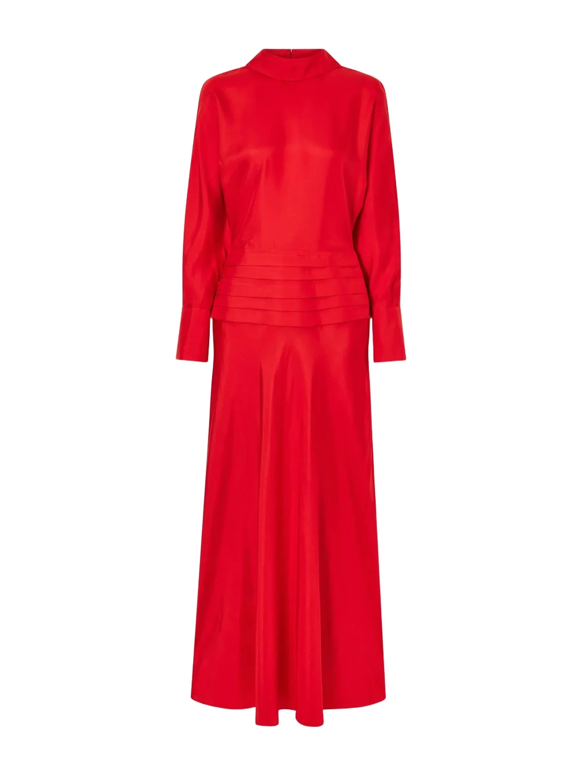 RÓHE Damar Pleated Silk-twill Maxi Dress