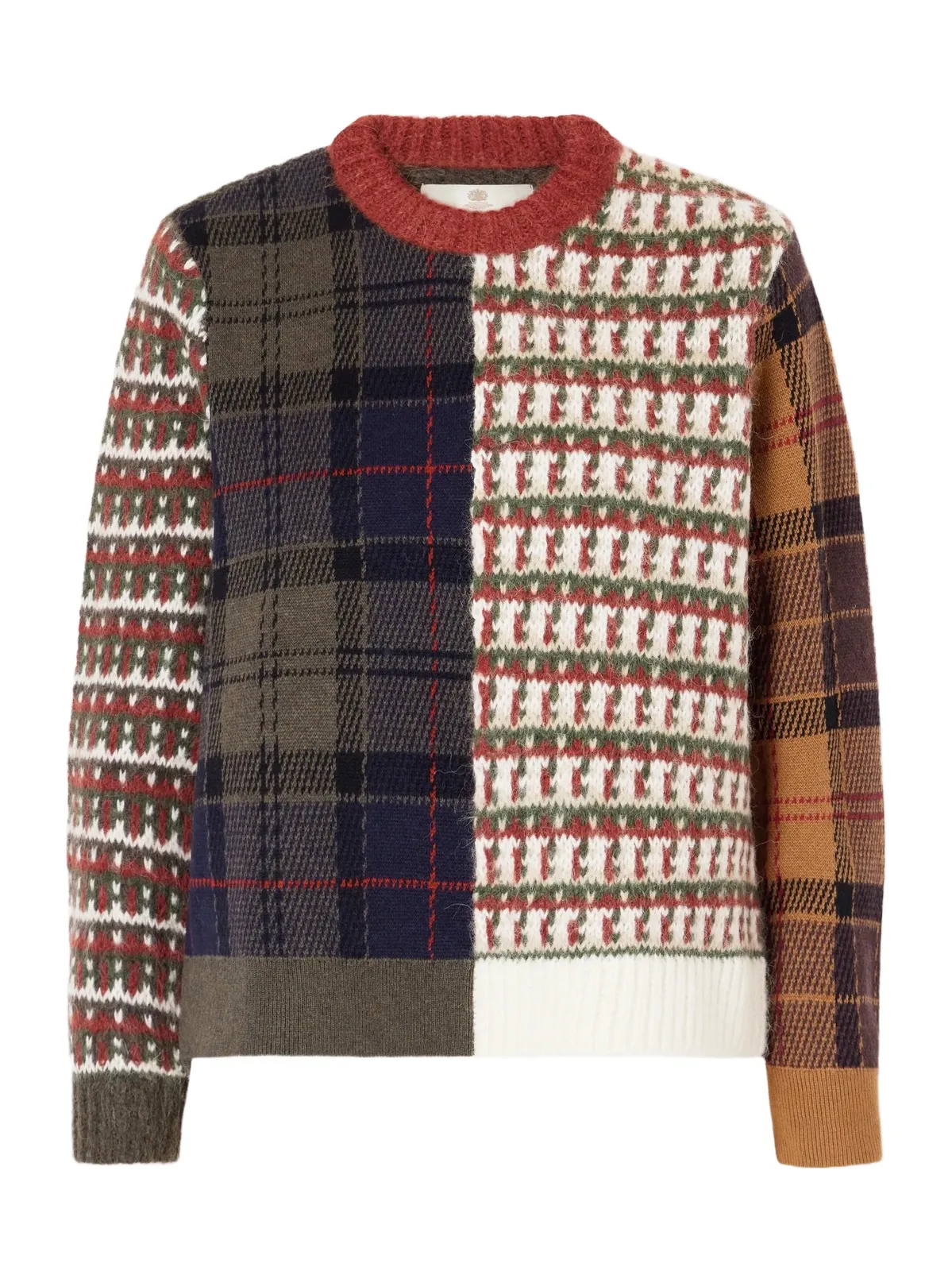 Barbour Ashford Patchwork Wool-blend Sweater