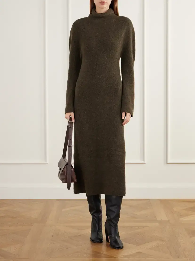 Lauren Manoogian Alpaca-blend Felt Turtleneck Midi Dress | Thumbnail 2 Lauren Manoogian Alpaca-blend Felt Turtleneck Midi Dress | Thumbnail 2