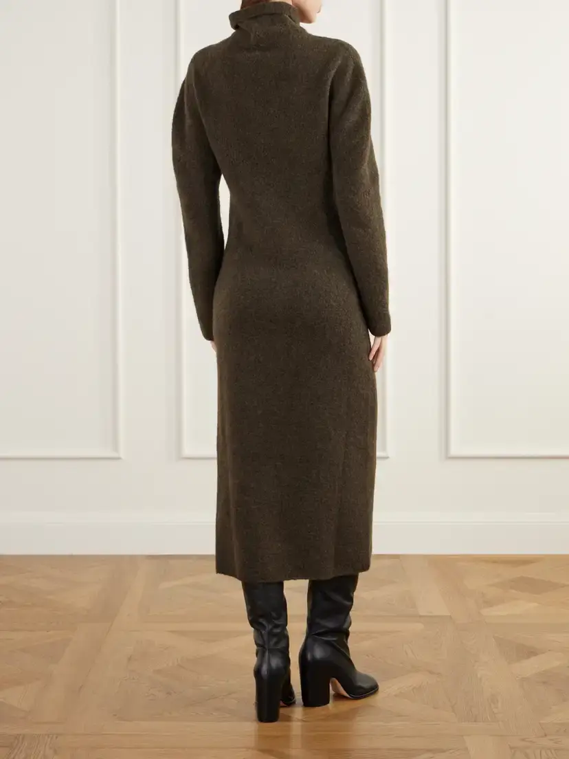 Lauren Manoogian Alpaca-blend Felt Turtleneck Midi Dress | Thumbnail 3 Lauren Manoogian Alpaca-blend Felt Turtleneck Midi Dress | Thumbnail 3