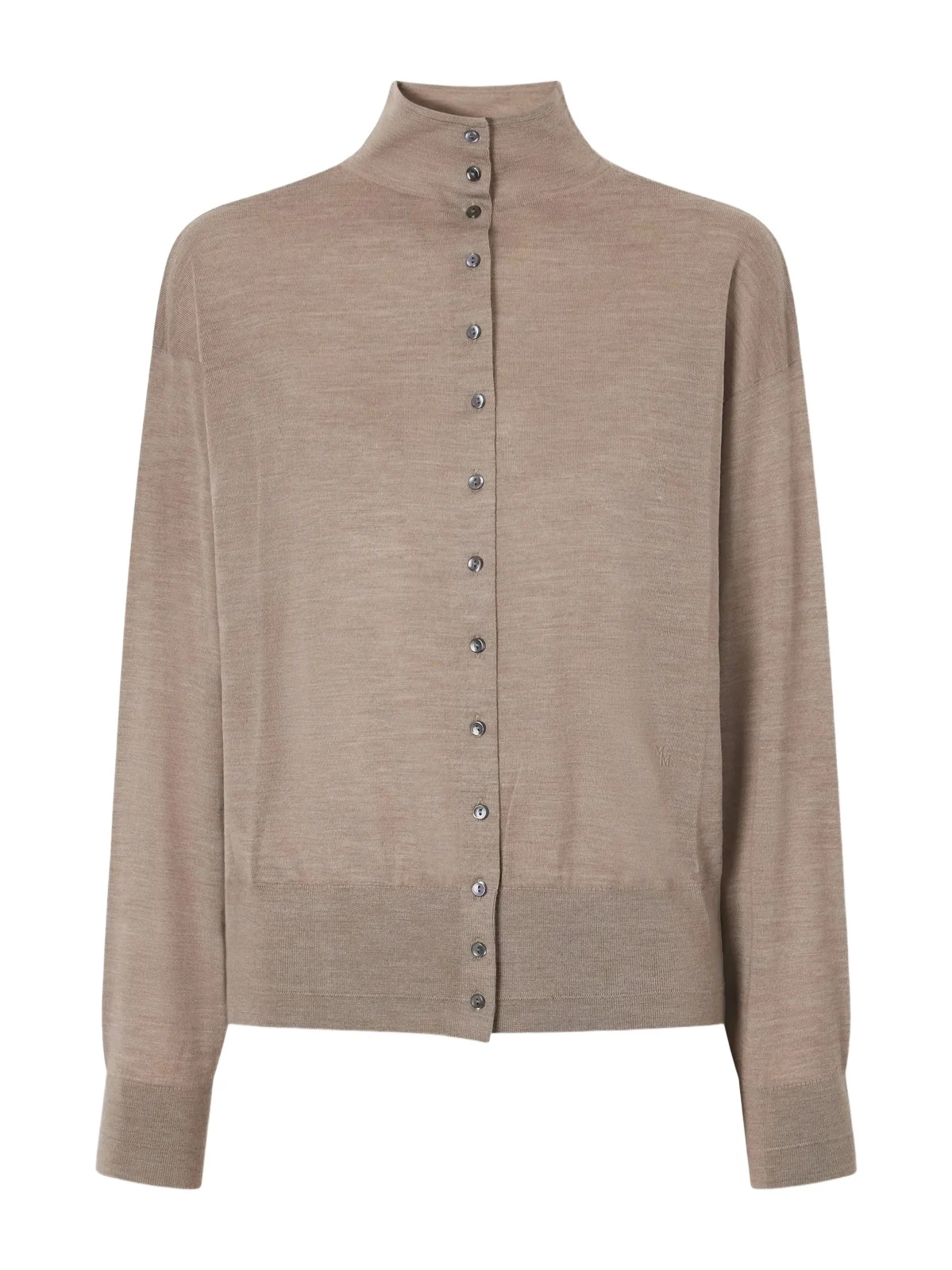 Maria McManus Merino Wool Turtleneck Cardigan