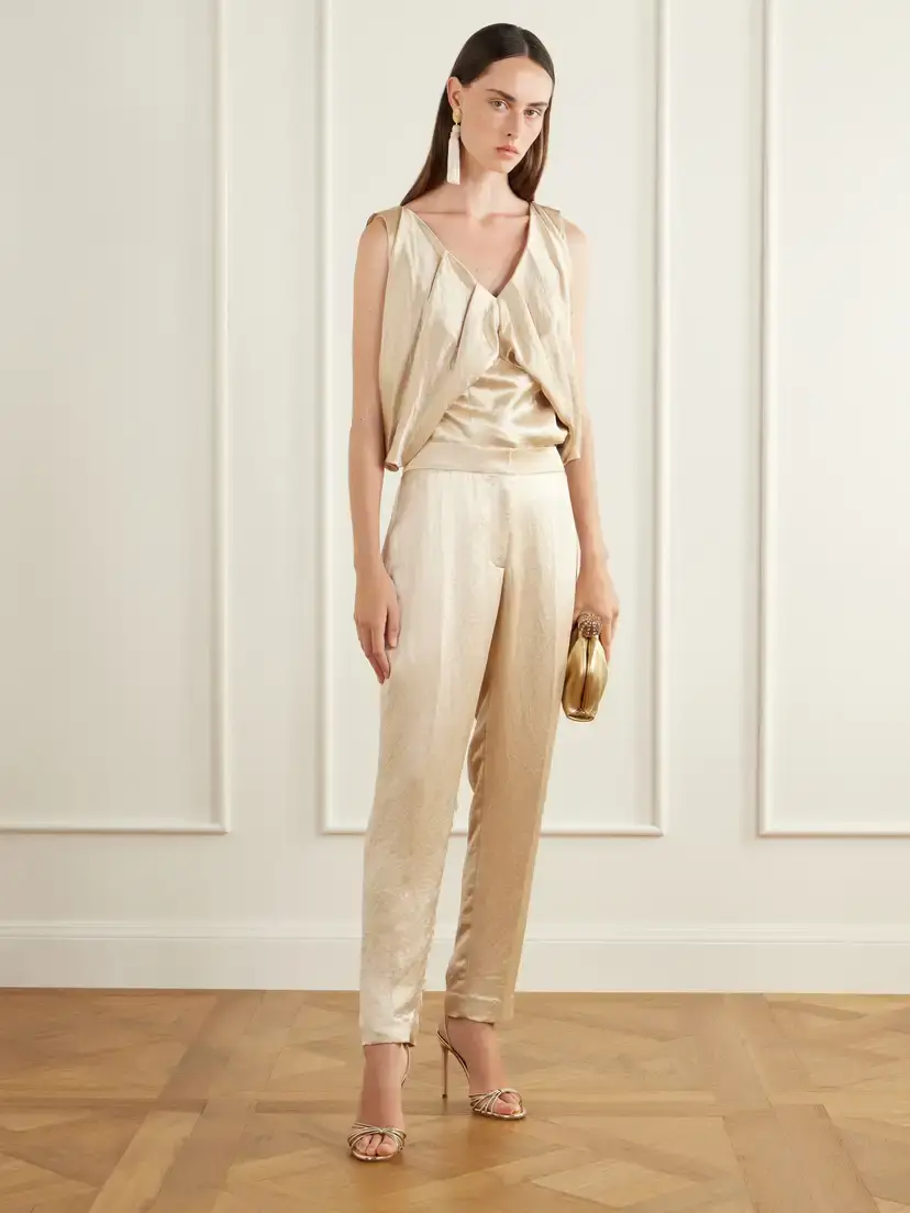 Abadia Satin Barrel-leg Pants | Thumbnail 2 Abadia Satin Barrel-leg Pants | Thumbnail 2