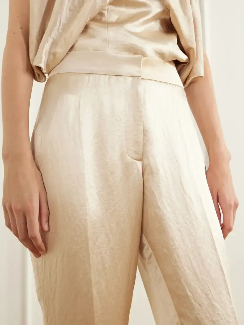 Abadia Satin Barrel-leg Pants | Thumbnail 4 Abadia Satin Barrel-leg Pants | Thumbnail 4